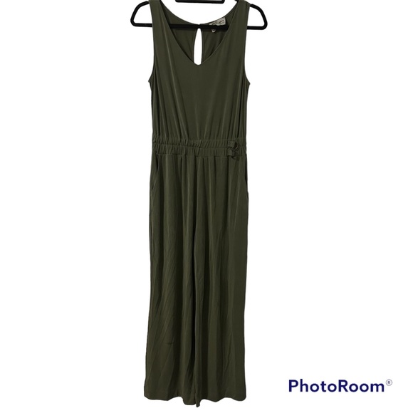 Anthropologie Saturday Sunday Belted Jumpsuit Moss Color Small - Picture 3 of 10